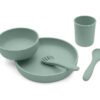 Сет за хранене 5 части Platinum Silicone Sage