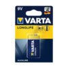Алкални батерии Varta Longlife Extra (9V), 1 брой