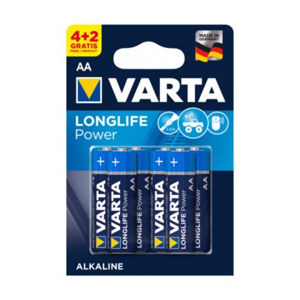 Алкални батерии Varta High Energy (AA), 4+2 броя