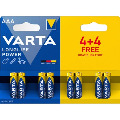 Varta Longlife Power AAA 4+4бр. Усилени Алкални