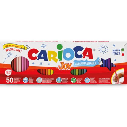 Флумастери Carioca Joy, 50 броя 31 цвята