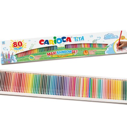 Carioca - Цветни моливи Tita, 80 цвята