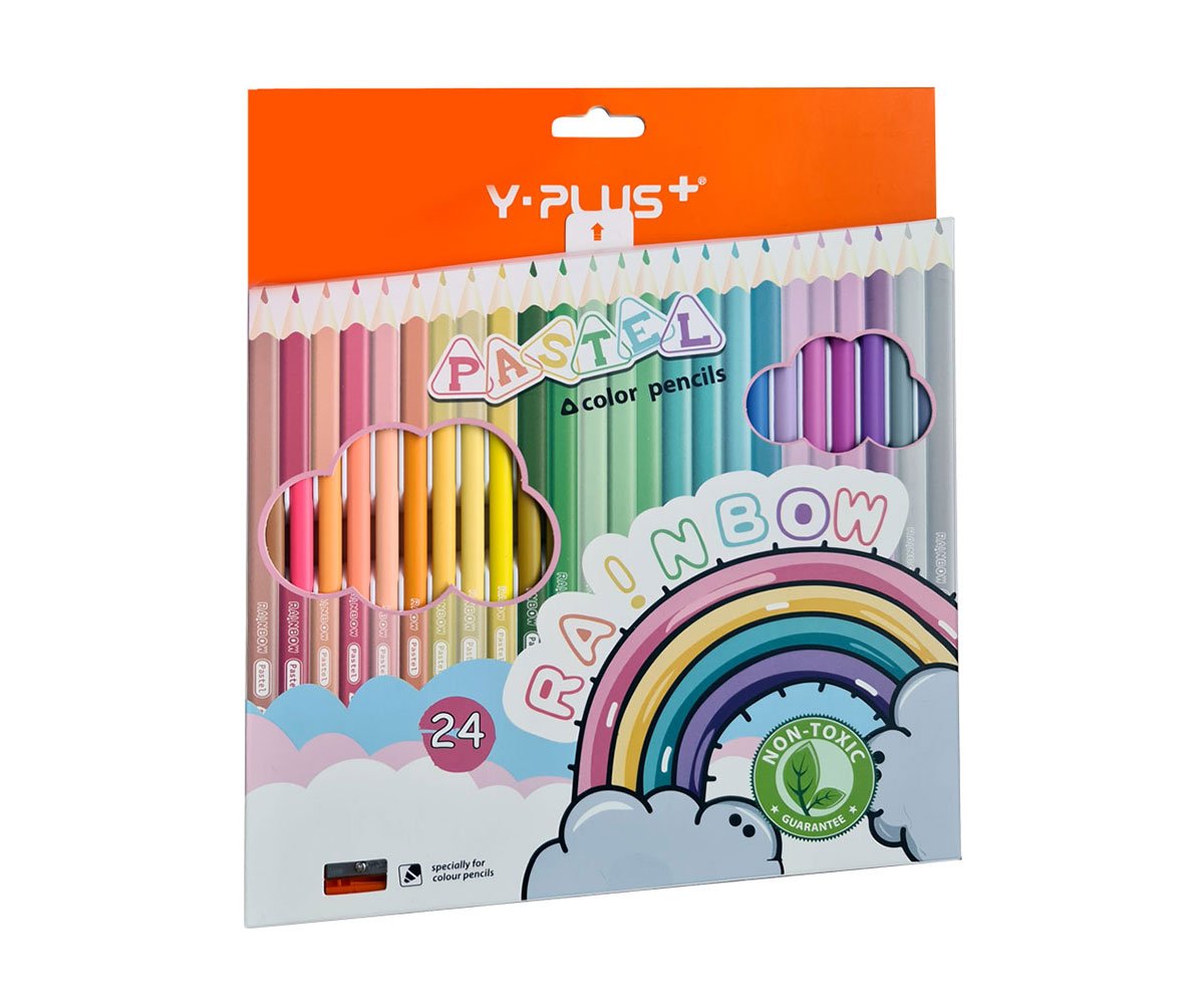 Y-Plus моливи 24 цв. Pastel