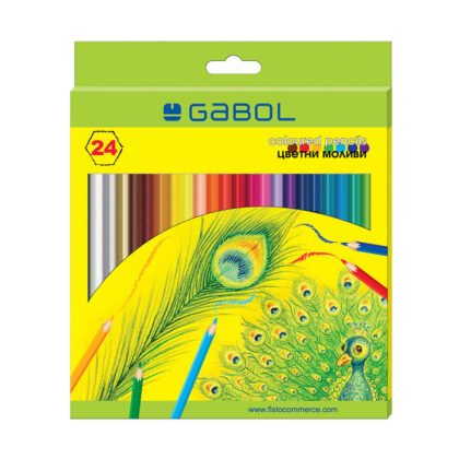 Gabol моливи 24 цв. дълги