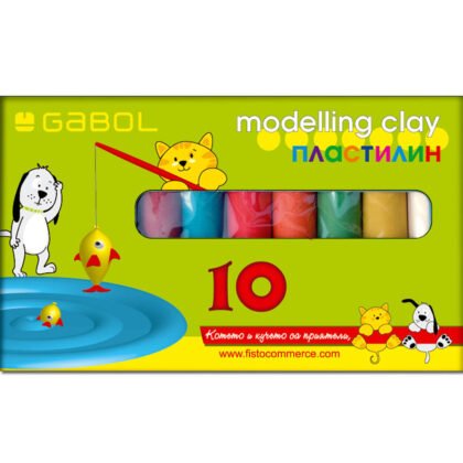 Gabol пластилин  10 цв.