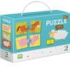 Dodo duo Животните и техните малки к-т  12 пъзела/24 части 
