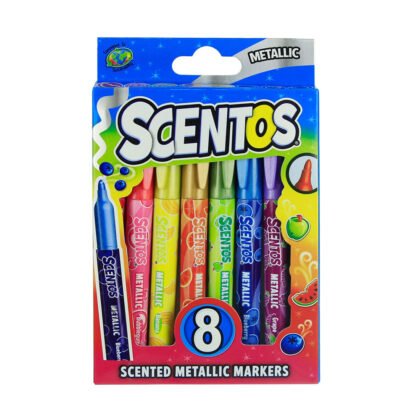 Scentos маркери 8 цв металик