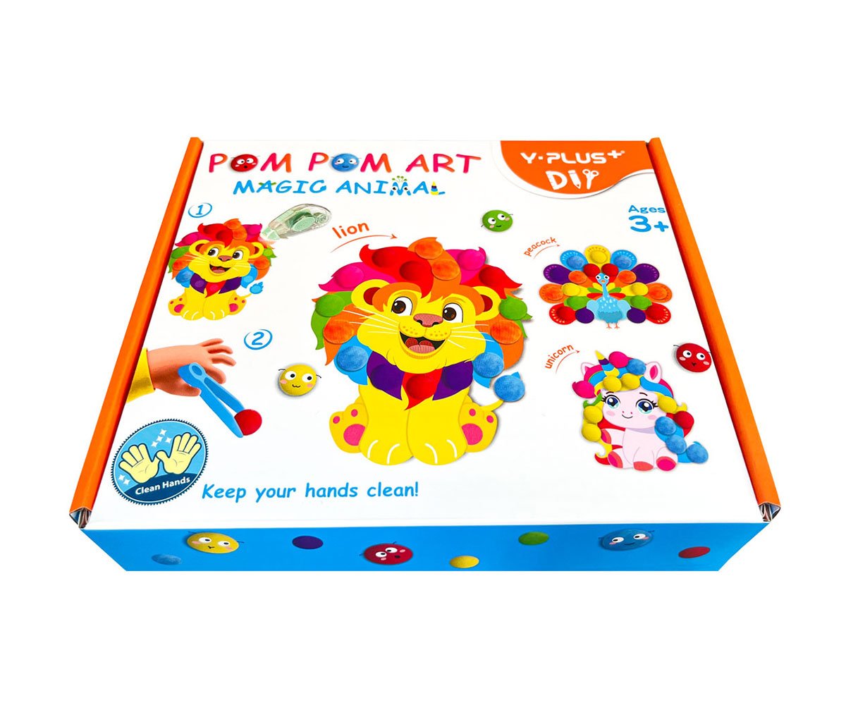 Y-Plus креативен к-кт "Pom Pom Art -Animal"