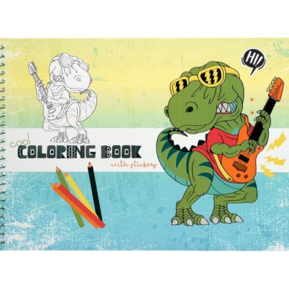 Книжка за оцветяване Cool, А4, 21 стр.