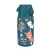 Бутилка за вода Ion8 Print, метална, 400 ml, Forest animals