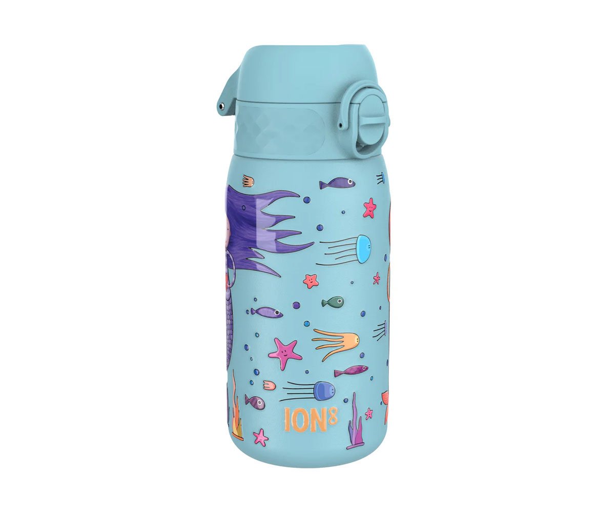 Бутилка за вода Ion8 Print, мет, 400ml, Mermaids