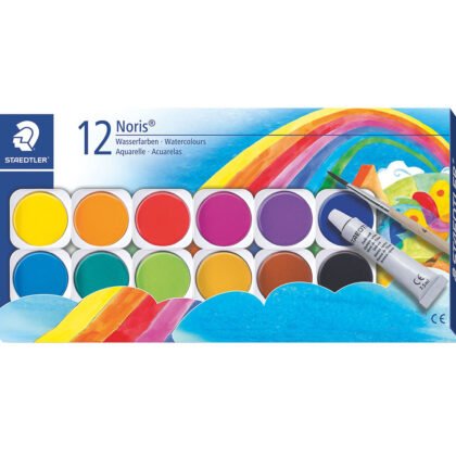 Staedtler - Акварелни боички NC 888 12 цвята в кутия