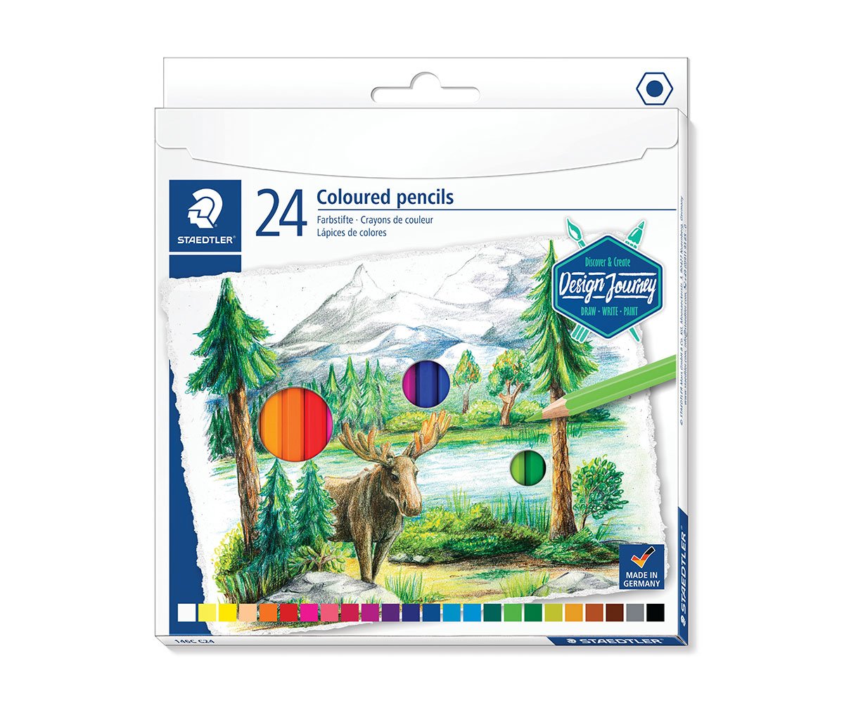 Staedtler - Цветни моливи Design Journey, 24 цвята