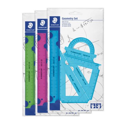 Staedtler – Геометричен комплект 20 cm, 4 части, асорти