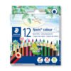 Цветни моливи Staedtler NC 185, 12 цвята, къси