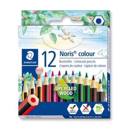 Цветни моливи Staedtler NC 185, 12 цвята, къси