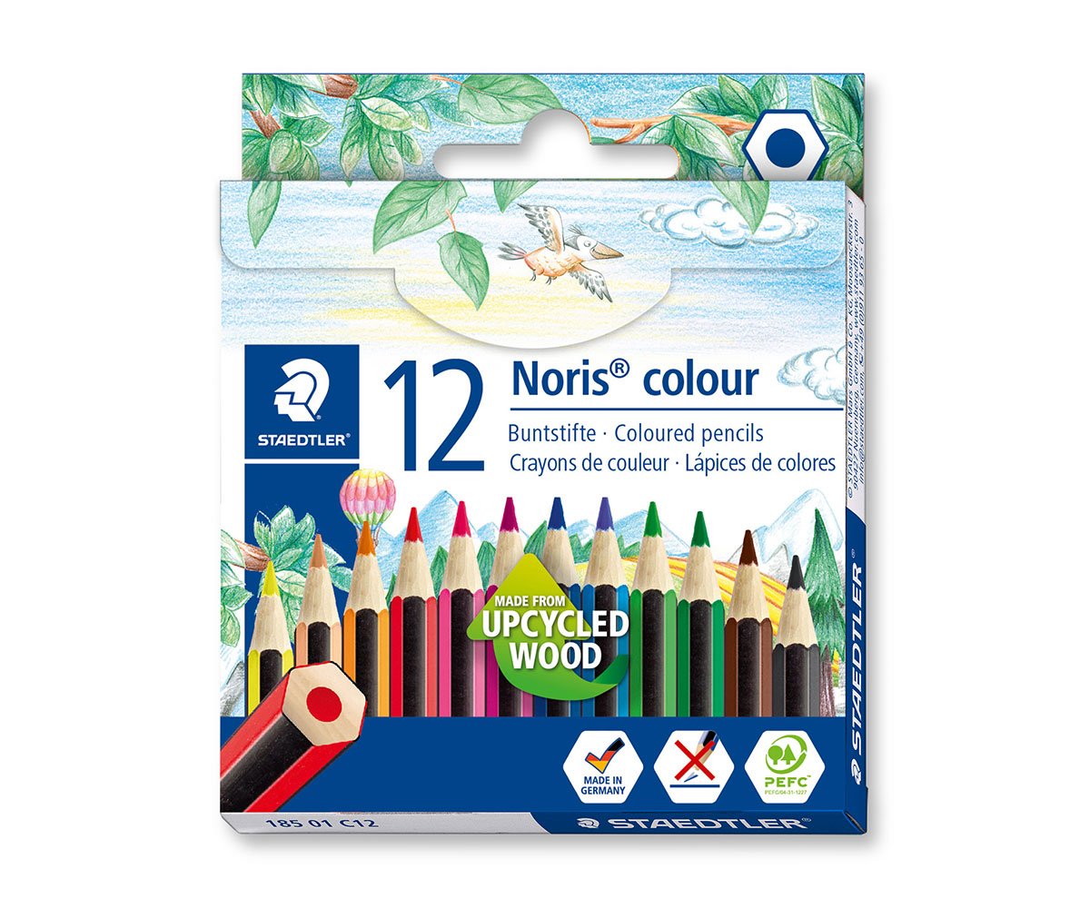Цветни моливи Staedtler NC 185, 12 цвята, къси