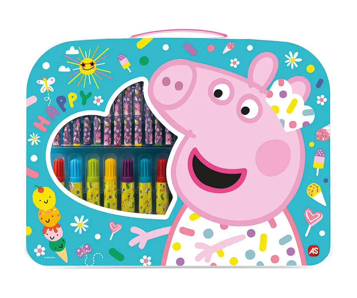 AS - Комплект за рисуване куфарче Peppa Pig