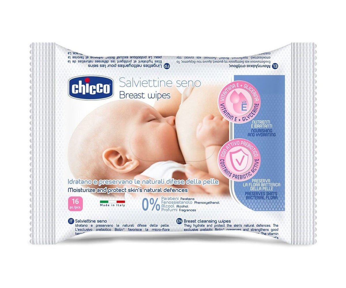 Chicco Nurs-Кърпички за кърмачки 16 бр.