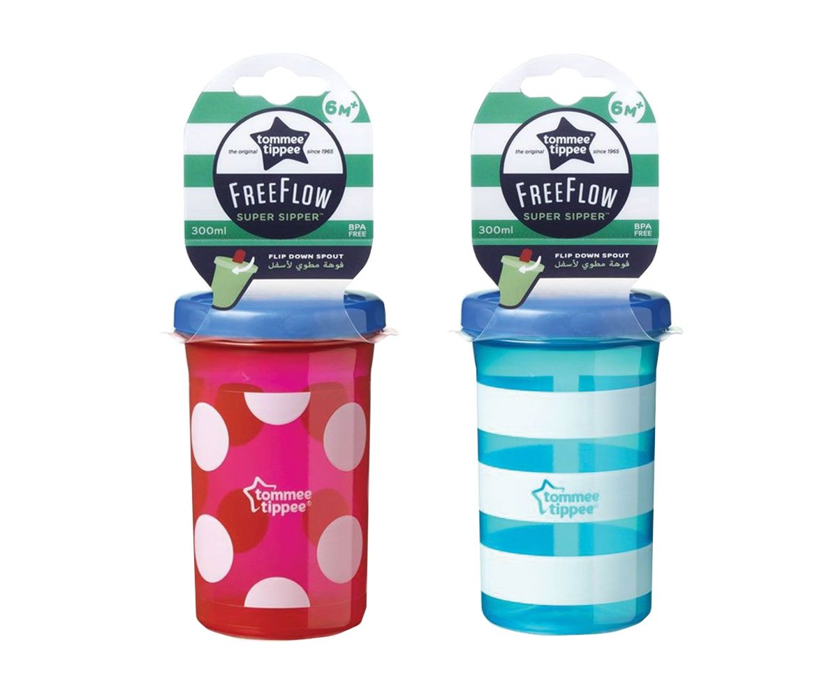 Tommee Tippee-Чаша със сгъваем накрайник Free Flow 300мл 6 м+