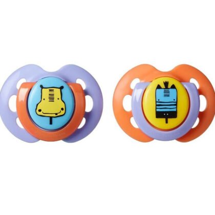 Tommee Tippee-Ортодонтични залъгалки Fun Style 0-6м 2бр. Хипопотам