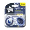 Tommee Tippee-Ортодонтични залъгалки Night 0-6 м 2 бр. нарвал