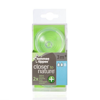 Tommee Tippee-Биберони за хранене Anti-Colic Medium 2 капки 3м+