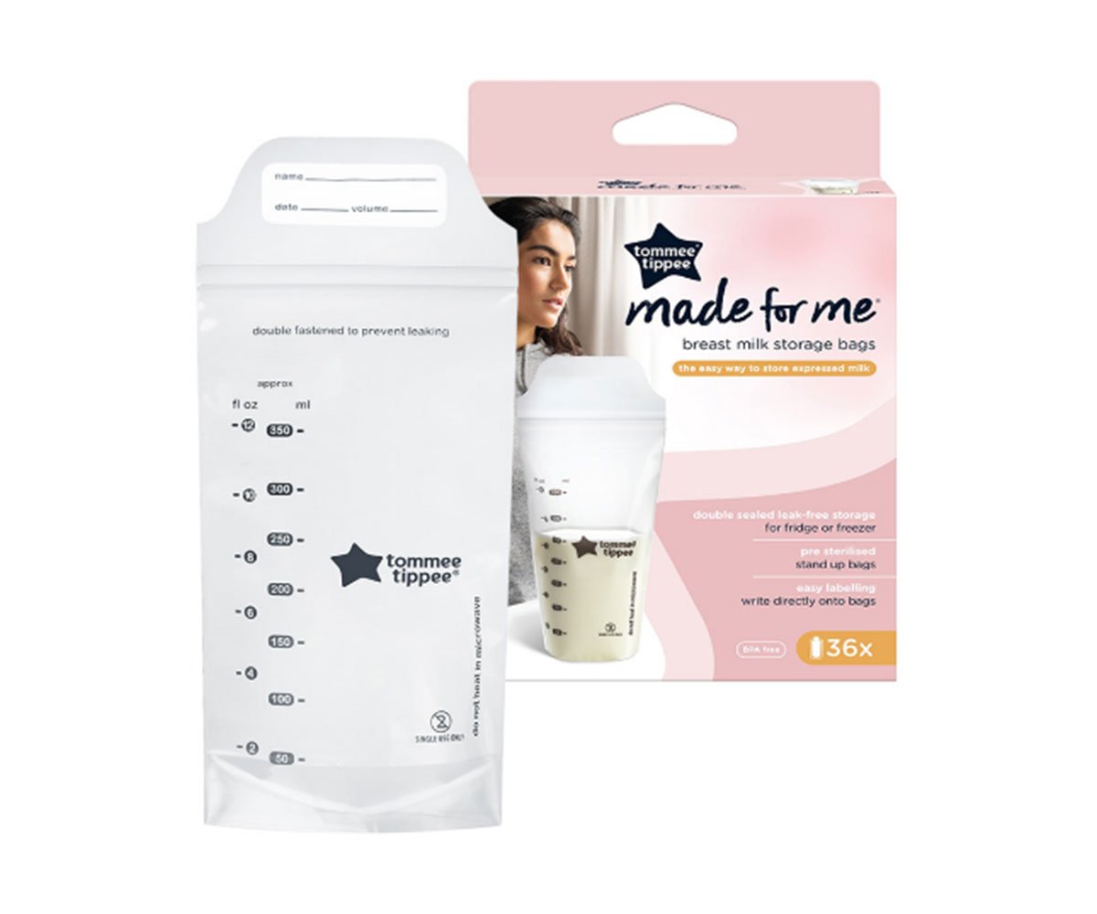 Tommee Tippee-Торбички за съхранение на кърма Made for me 36бр.