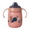 Tommee Tippee-Неразливаща се чаша с мек накрайник Superstar с дръжки 300мл 6м+, Bacshield, розов