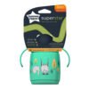 Tommee Tippee-Неразл. се чаша със сламка Superstar с дръжки 300мл 6м+, Bacshield, зелен