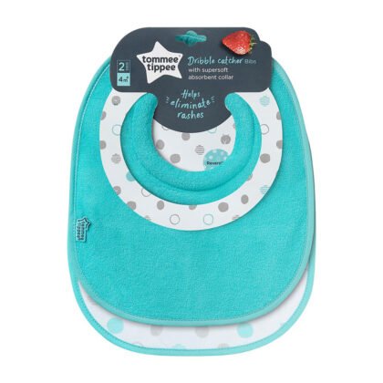 Tommee Tippee-Двустранен текстилен лигавник 4м+ (2бр./оп.)