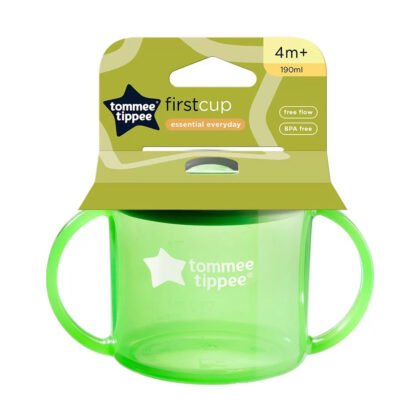 Tommee Tippee-Чаша с дръжки First Cup 4 м+, зелена