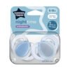 Tommee Tippee ортодонтична залъгалка Night 6-18м синя