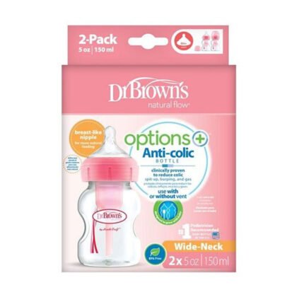 Dr.Browns-Шише WN Options+150мл 2бр. розово WB52601-ESX
