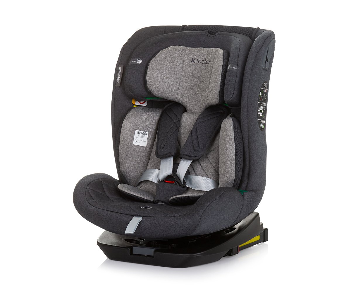 Chipolino-Стол за кола 360 I-size 40-150см X Factor гранит