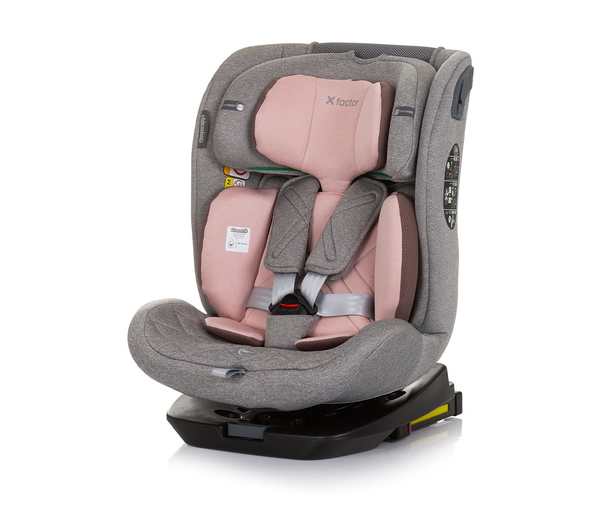 Chipolino-Стол за кола 360 I-size40-150см X Factor фламинго
