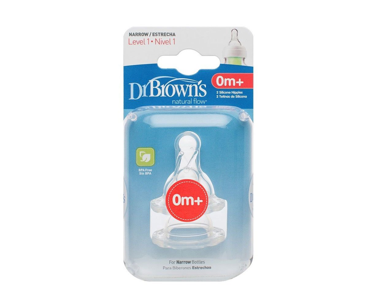Dr.Browns-Биберон NN 2бр. етап 1 302-INTL Silicone NNO Nipple