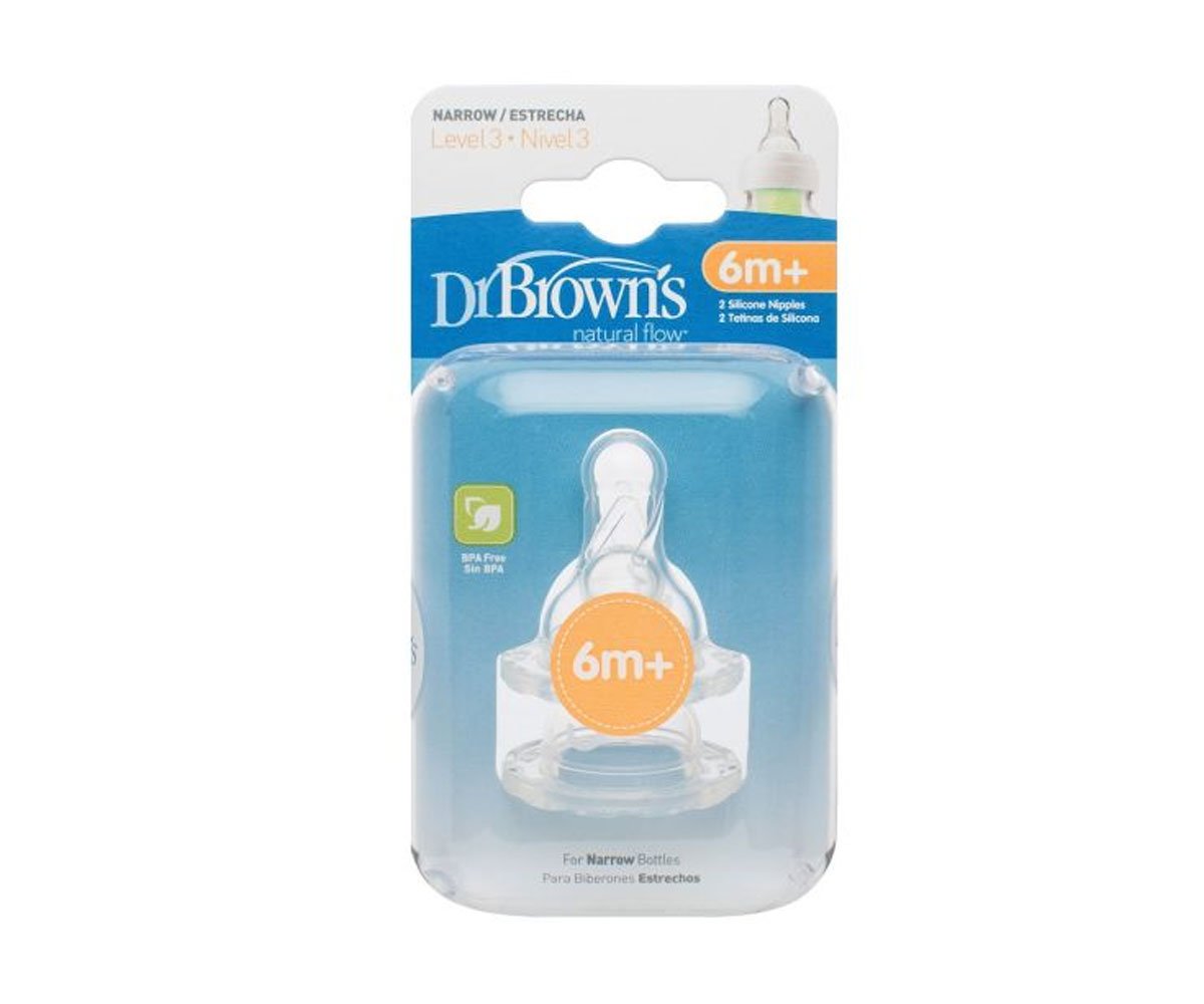 Dr.Browns-Биберон NN 2бр. етап 3 332-INTL Silicone NNO Nipple