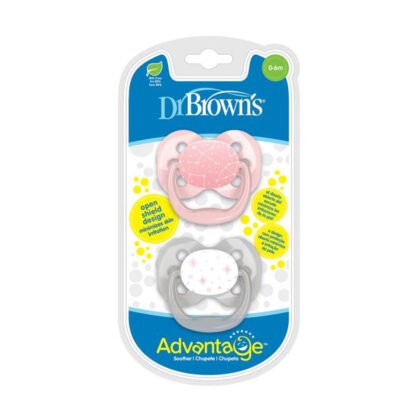 Dr. Browns залъгалка Advantage 1 етап 2 бр. розови