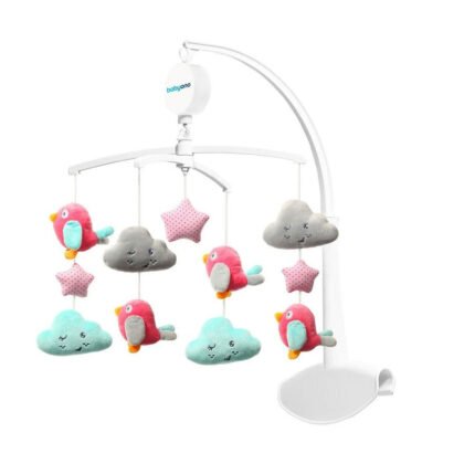 Babyono Toys-Въртележка за кошара Облаци и птици 626