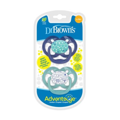 Dr. Browns залъгалка Advantage 2 етап 2 бр. сини