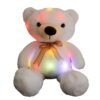 Плюшено мече с LED светлини, бяло, 60 см