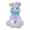 Плюшено коте с LED светлини, бяло, 30 см