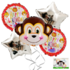 Комплект балони Happy Birthday с маймунка