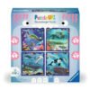 Ravensburger - Пъзел 4 -в-1: 64/72/81/90 ел. - Океански живот