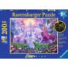 Ravensburger - Пъзел 200 ел. - XXL - Вълшебната нощ на еднорога