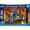 Ravensburger - Пъзел 100 ел. XXL - Дракони: 9 - те свята