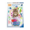 Ravensburger - Пъзел 500 ел. - Коте в чашка
