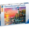 Пъзел Ravensburger 500 елемента фар на залез над морето