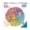 Ravensburger - Пъзел 500 ел. - Кръг от цветове: Цветя
